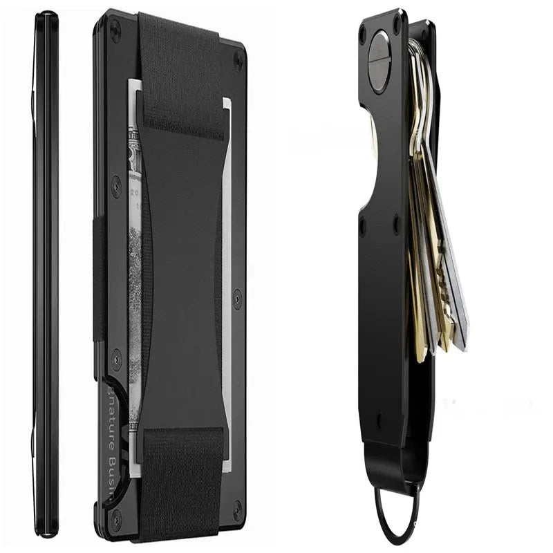 New Metal Card Bag Carbon Fiber Wallet Wallet RFID Anti-theft Swiping Blocking Technology Anti Spier