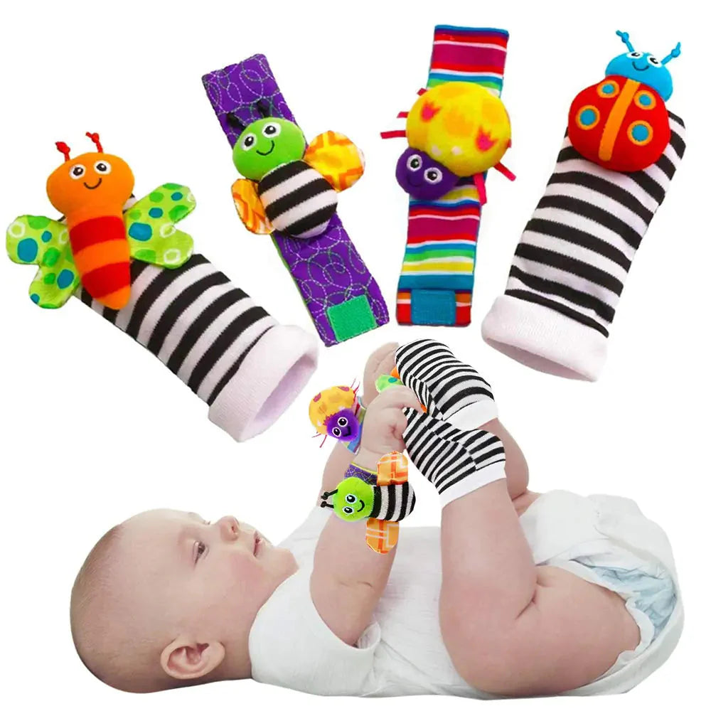 Baby Infant Rattle Socks Toys 3-6 to 12 Months Girl Boy Learning Toy Anti Spier