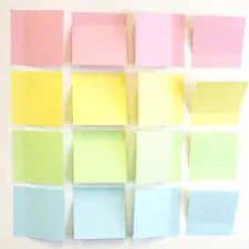 100 Ct. 3x3 Pastel Stick On Notes (4/Pack) – Sticky Notes Anti Spier