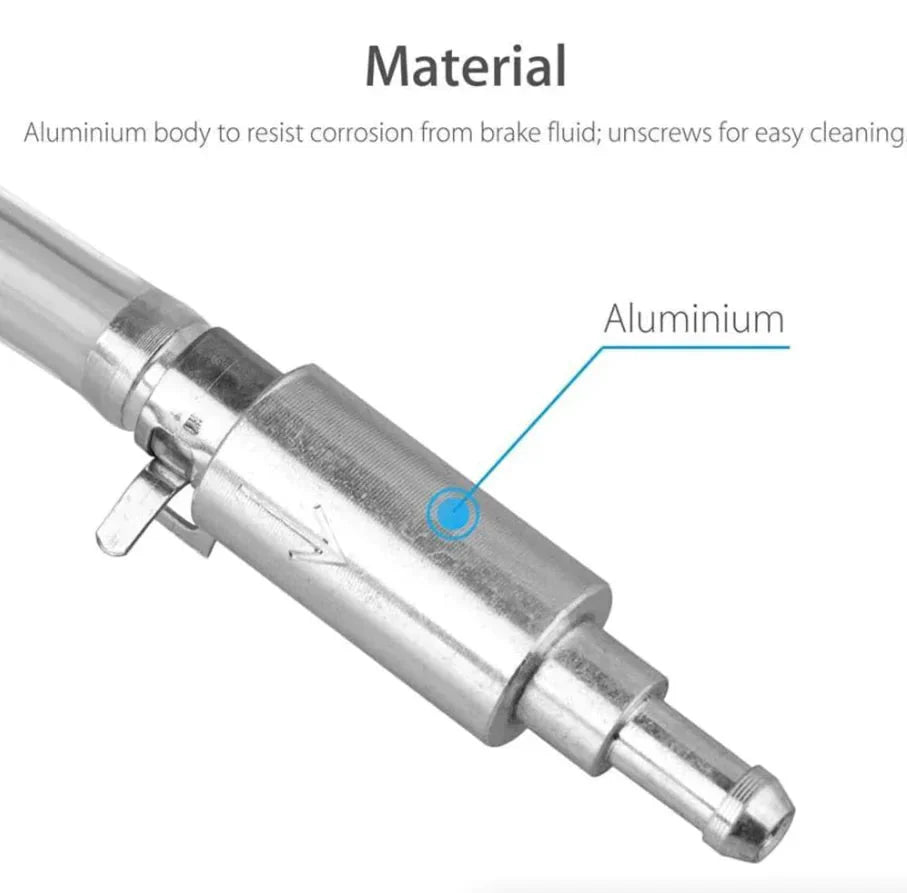 Car Motorcycle Clutch Brake Bleeder Hose One Way Valve Tube Bleeding Tool Set US Anti Spier