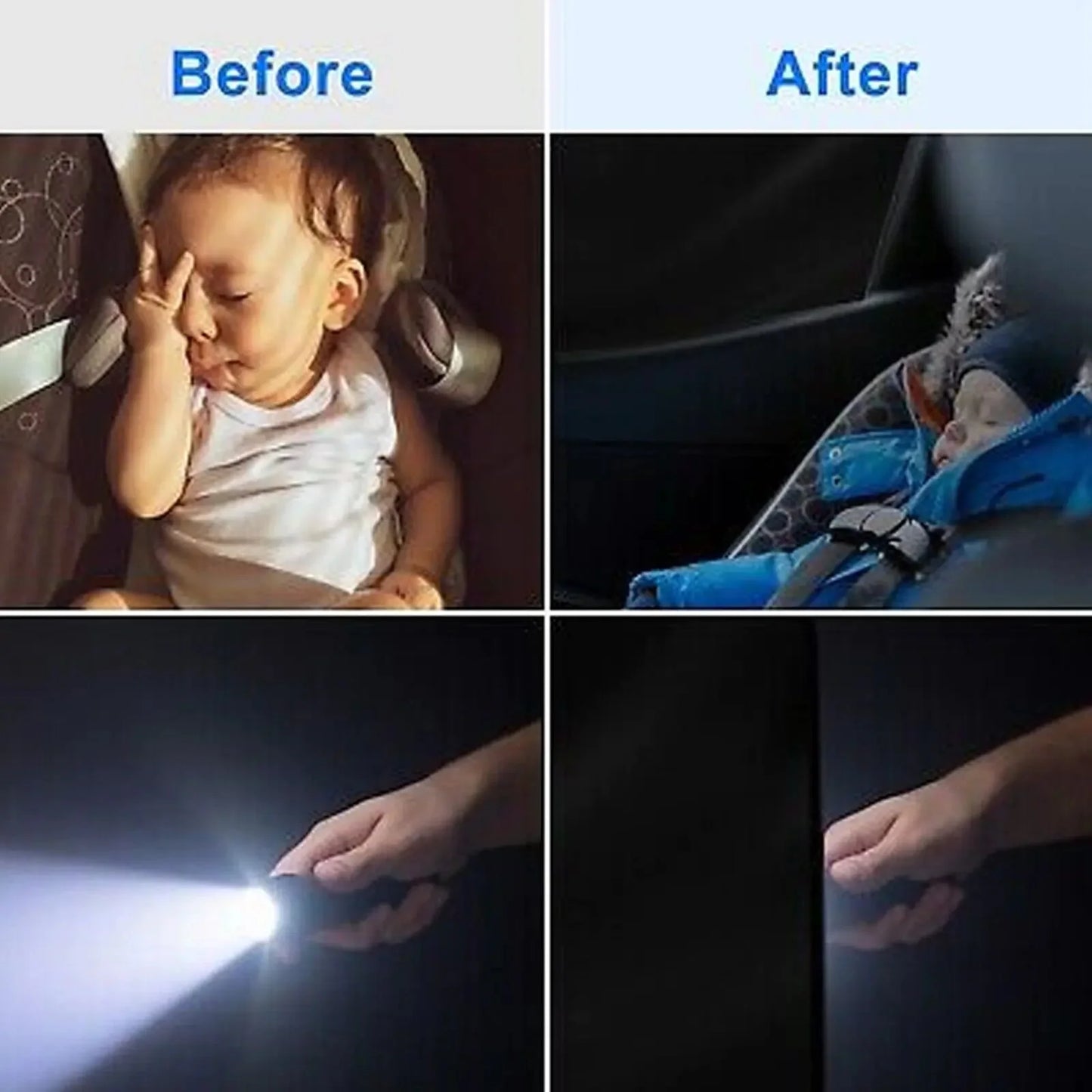 4X Magnetic Car Side Front Rear Window Sun Shade Cover Mesh Shield UV Protection Anti Spier