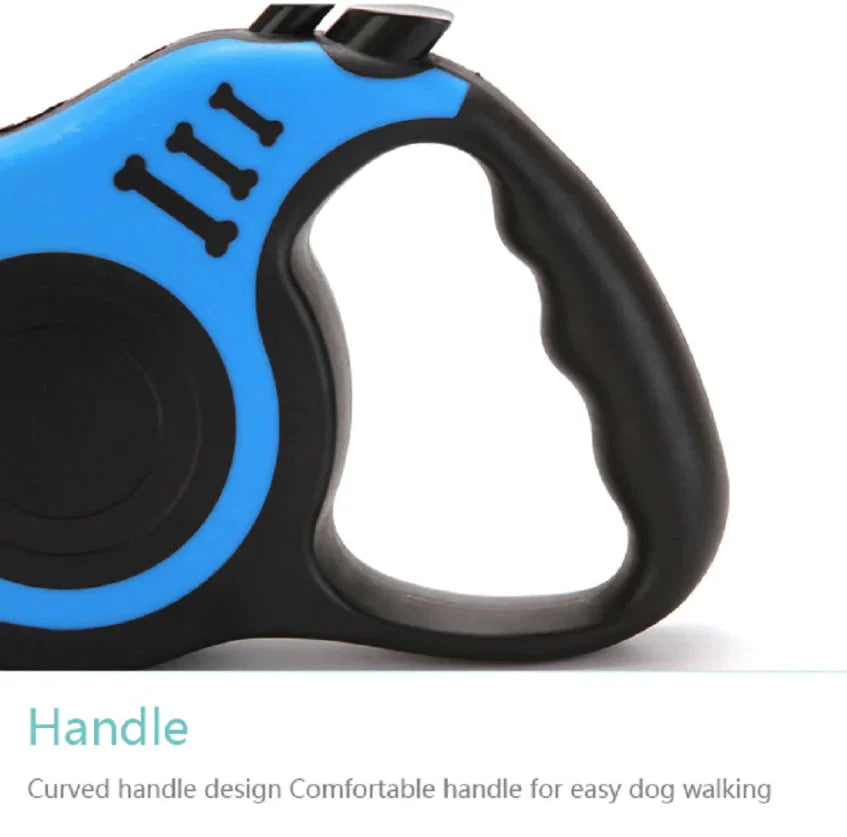 16.5FT Automatic Retractable Dog Leash Pet Collar Automatic Walking Lead Free US Anti Spier