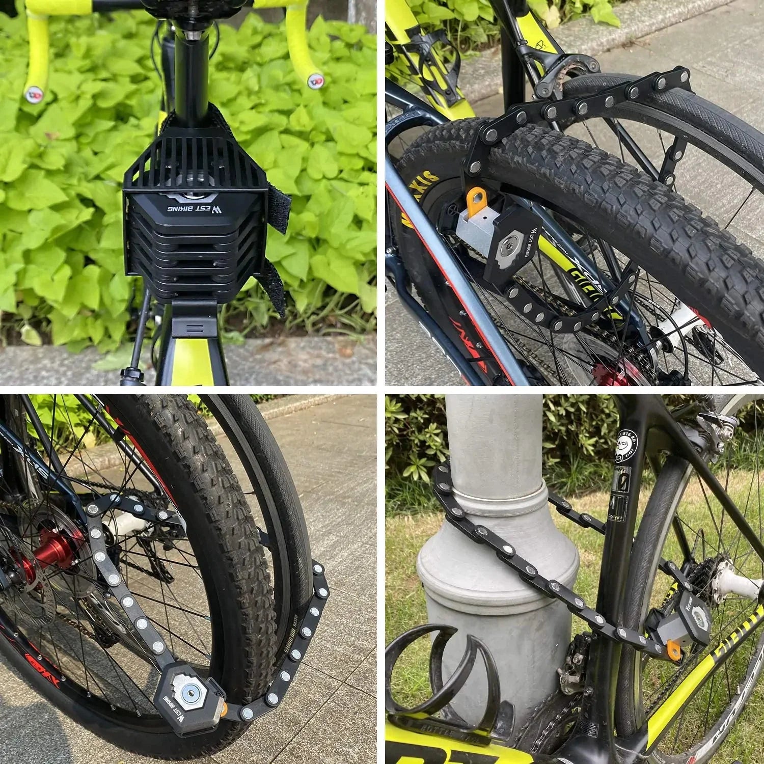 Foldable Bike Lock Anti Spier