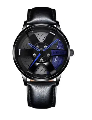 New Fashion Casual Car Wheel Hub Caliper Design Watches Men Anti Spier
