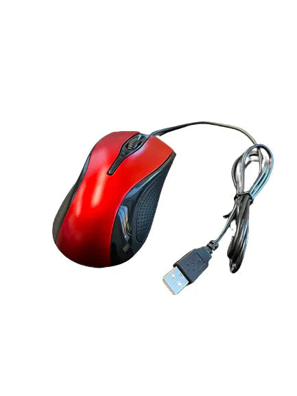 USB 2.0 Optical Wired Scroll Wheel Mouse For PC Laptop Notebook Desktop Red Mice Anti Spier