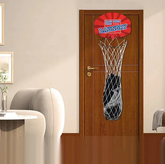 Hanging Basketball Laundry Basket Anti Spier