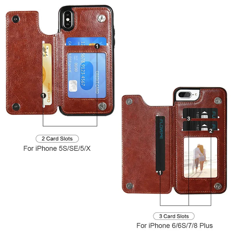 Retro Leather Case Anti Spier