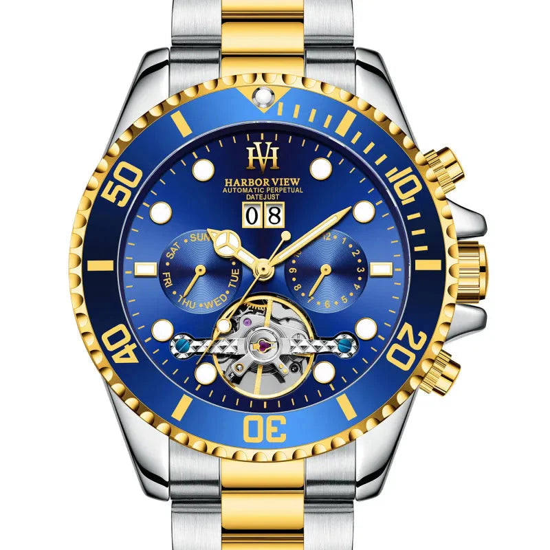 ARBOR VIEW Tourbillon Green Mechanical Watch Anti Spier