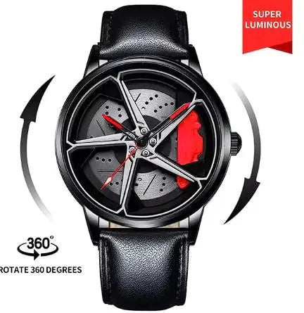 Men's Sports Car Wheel Watch Anti Spier
