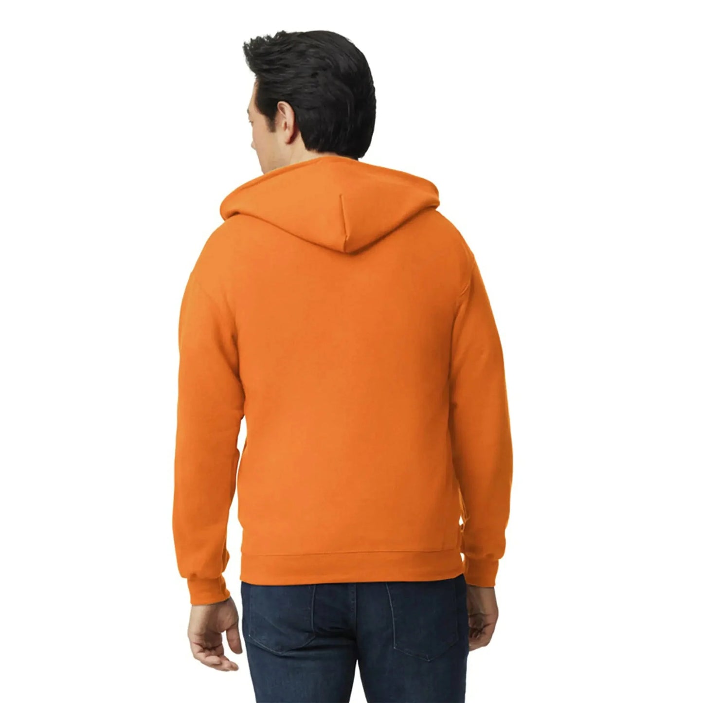 Gildan Unisex adult Fleece Zip Hoodie Sweatshirt, Style G18600, Multipack XX-Large Safety Orange (1-pack) Anti Spier