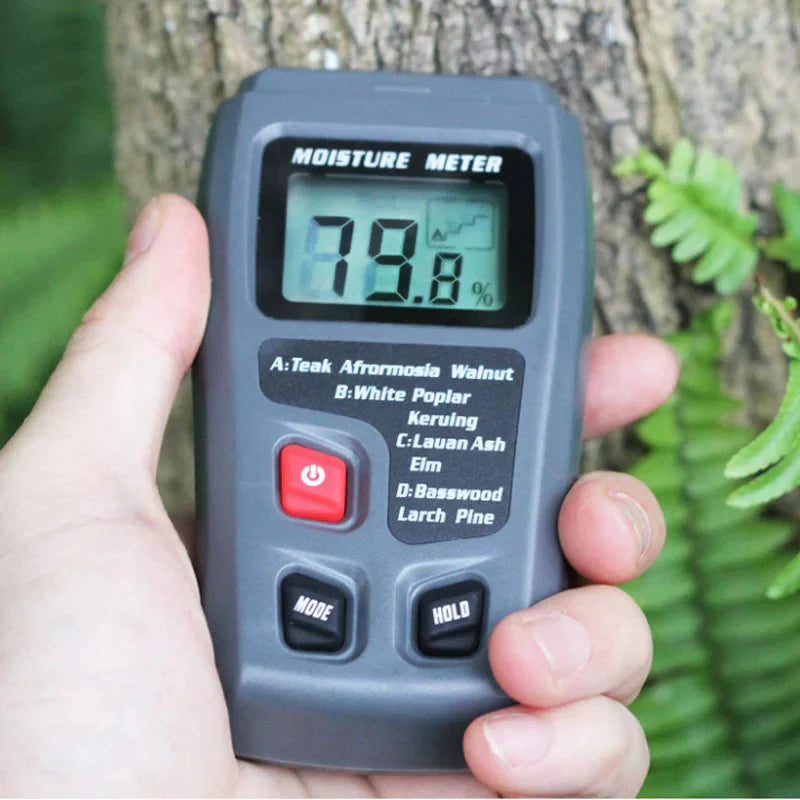 Digital LCD Wood Moisture Meter Detector Tester Wood Firewood Paper Cardboard Anti Spier