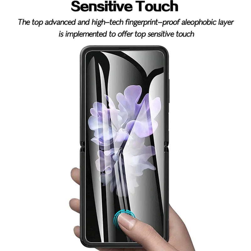 For Samsung Galaxy Z Flip 3 5G Soft Hydrogel Screen Protector Film/HD Lens Cover Anti Spier