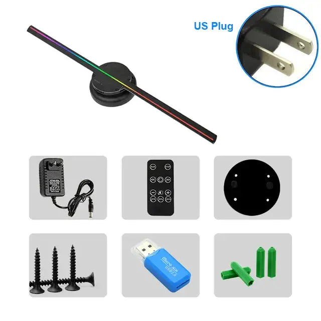 3D HD Hologram Fan Projector Anti Spier