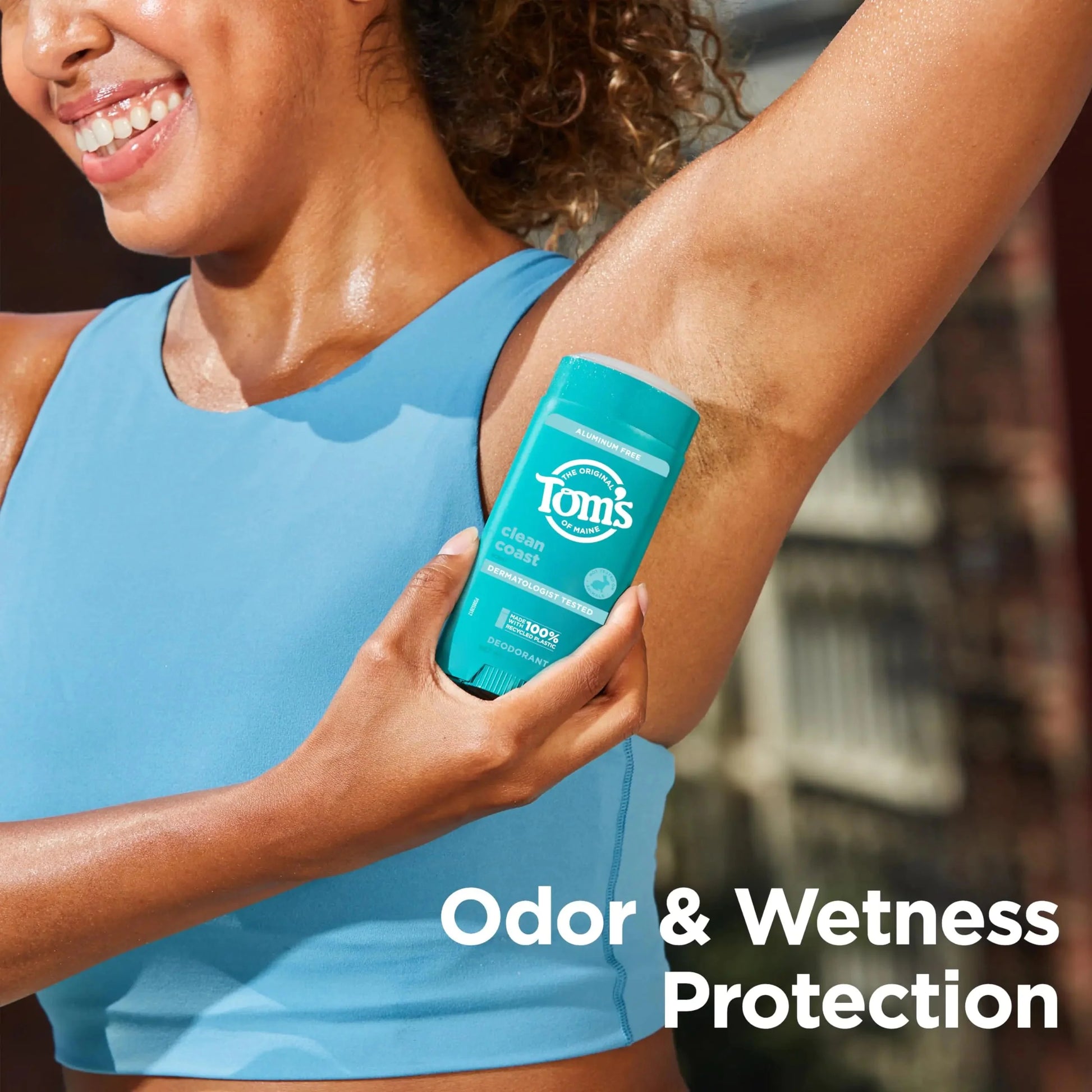 Tom’s of Maine Clean Coast Aluminum Free Natural Deodorant For Women & Men | Goes on Clear | Odor & Wetness Protection | Naturally Derived and Moisture-Locking Ingredients | 3.25 oz 3.25 Ounce (Pack of 1) Anti Spier