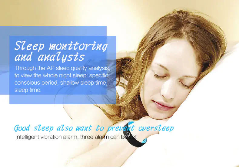Smart Fit Minimalist Band Monitor Activity and Sleep Anti Spier