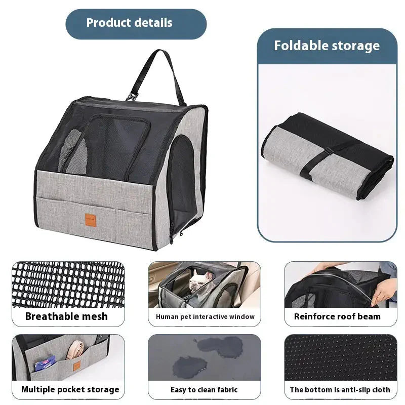 Foldable Car Waterproof And Portable Pet Bag Anti Spier