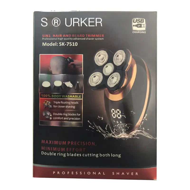 Smart LED Display Electric Hair Clipper for Men Anti Spier