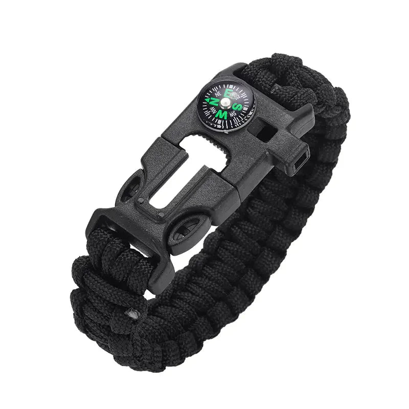 High Decibel Whistle Bracelet with Fire Starter (In Stock) Anti Spier