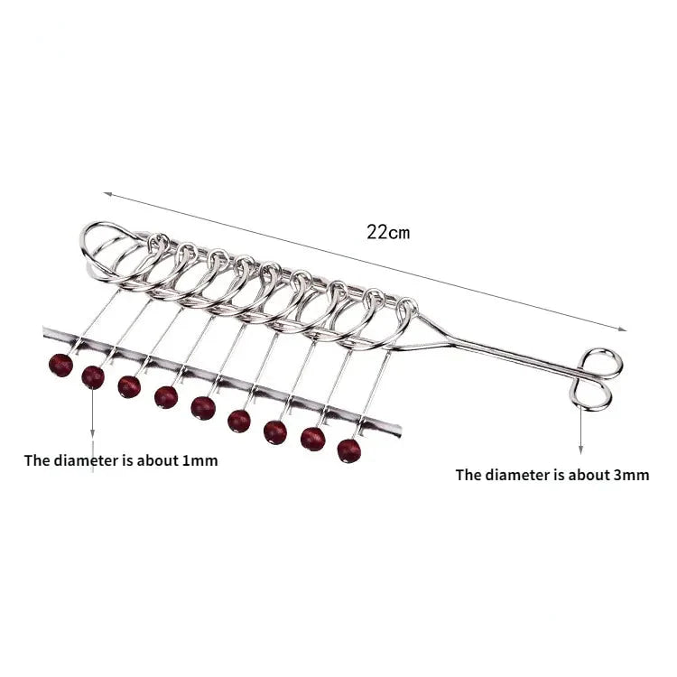 8-Piece Metal Montessori IQ Brain Teaser Puzzle Set for All Ages Anti Spier