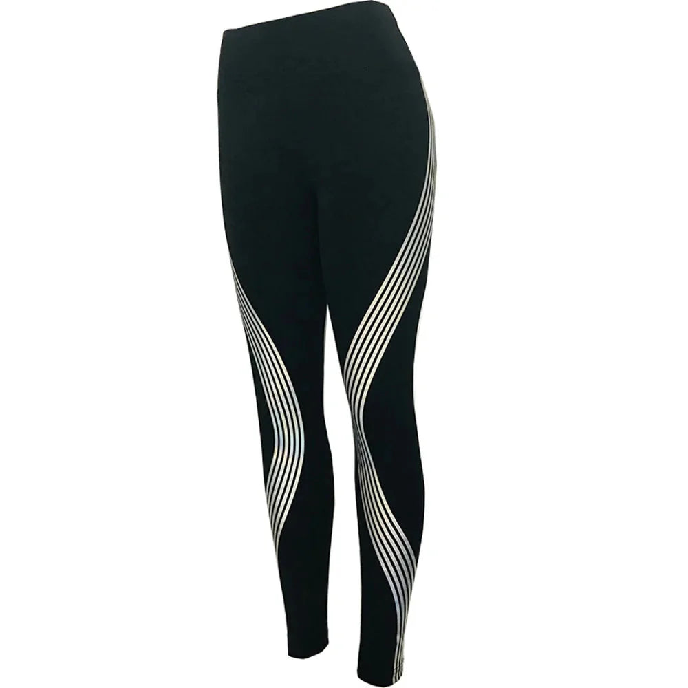 Rainbow Reflective Leggings For Women Anti Spier