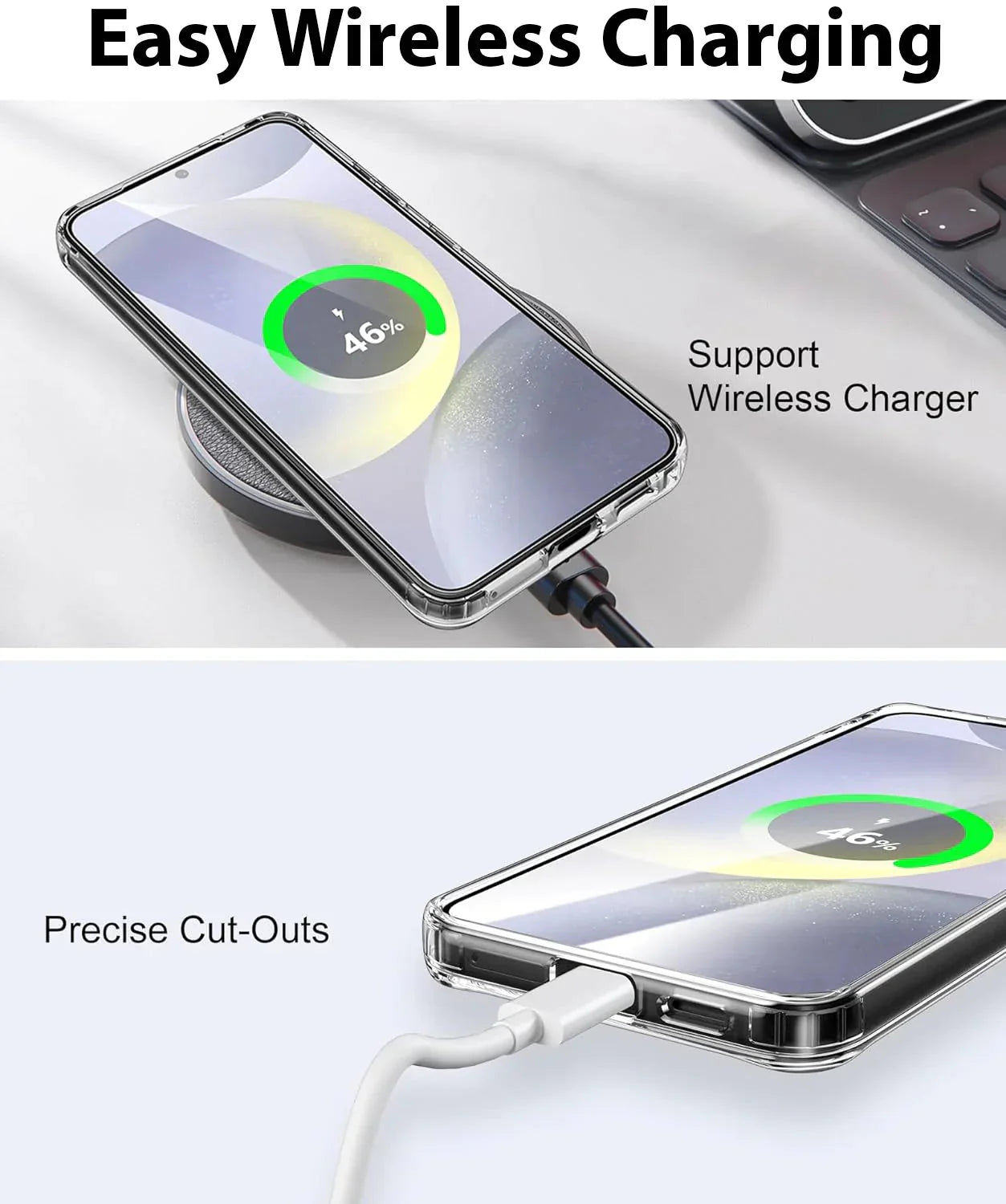 For Samsung Galaxy S24 Ultra Plus Shockproof Case & Screen Protector & Camera US Anti Spier