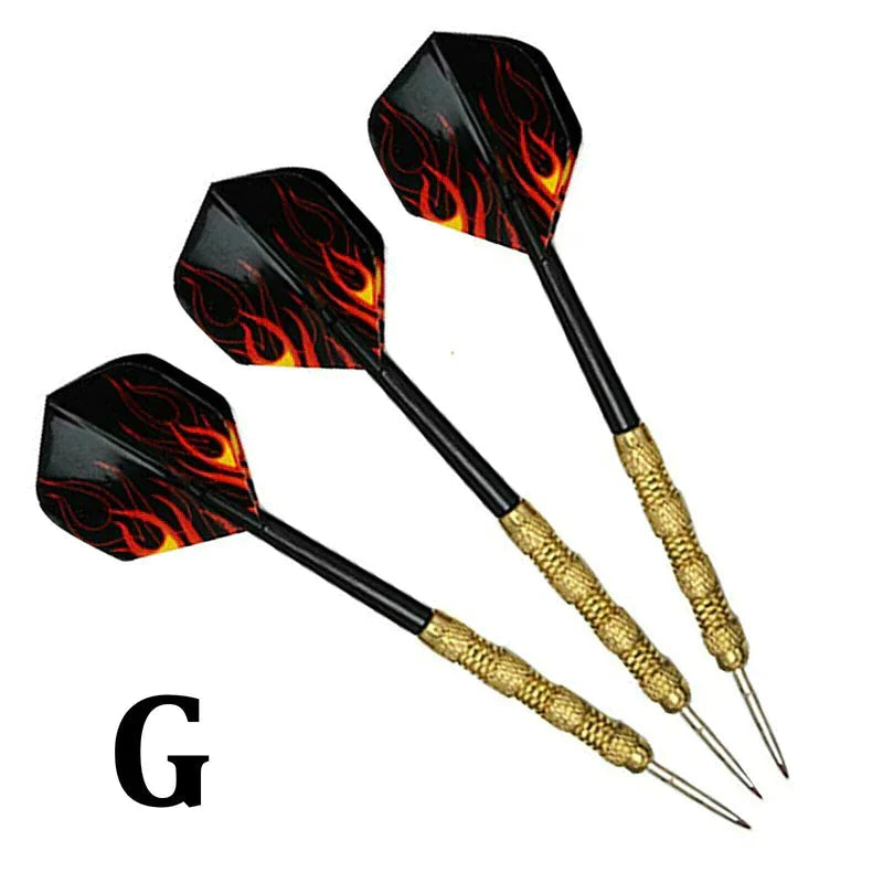 5 Sets (15Pcs) Steel Tip Professional Darts Set Darts Slim Barrel Dart Flights Anti Spier