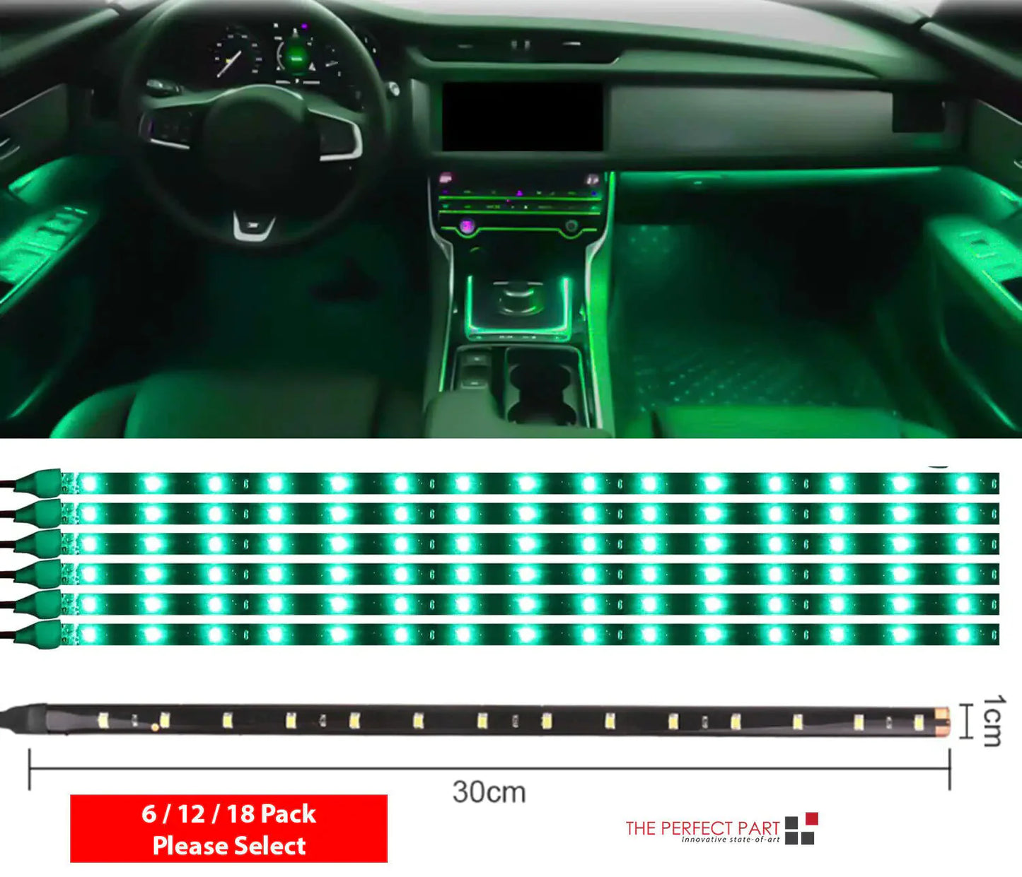 Lot Waterproof 12''/15 DC 12V Motor LED Strip Underbody Light For Car Motorcycle Anti Spier