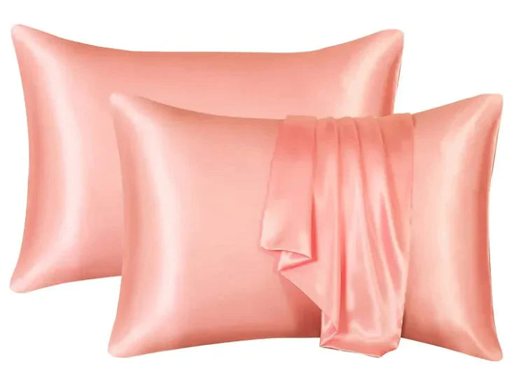 Silk-like Solid Color Pillowcase Anti Spier