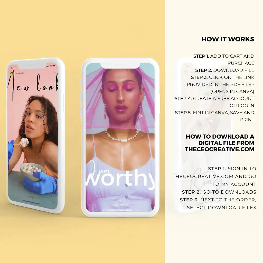 Downloadable Instagram Story 100 Template Anti Spier