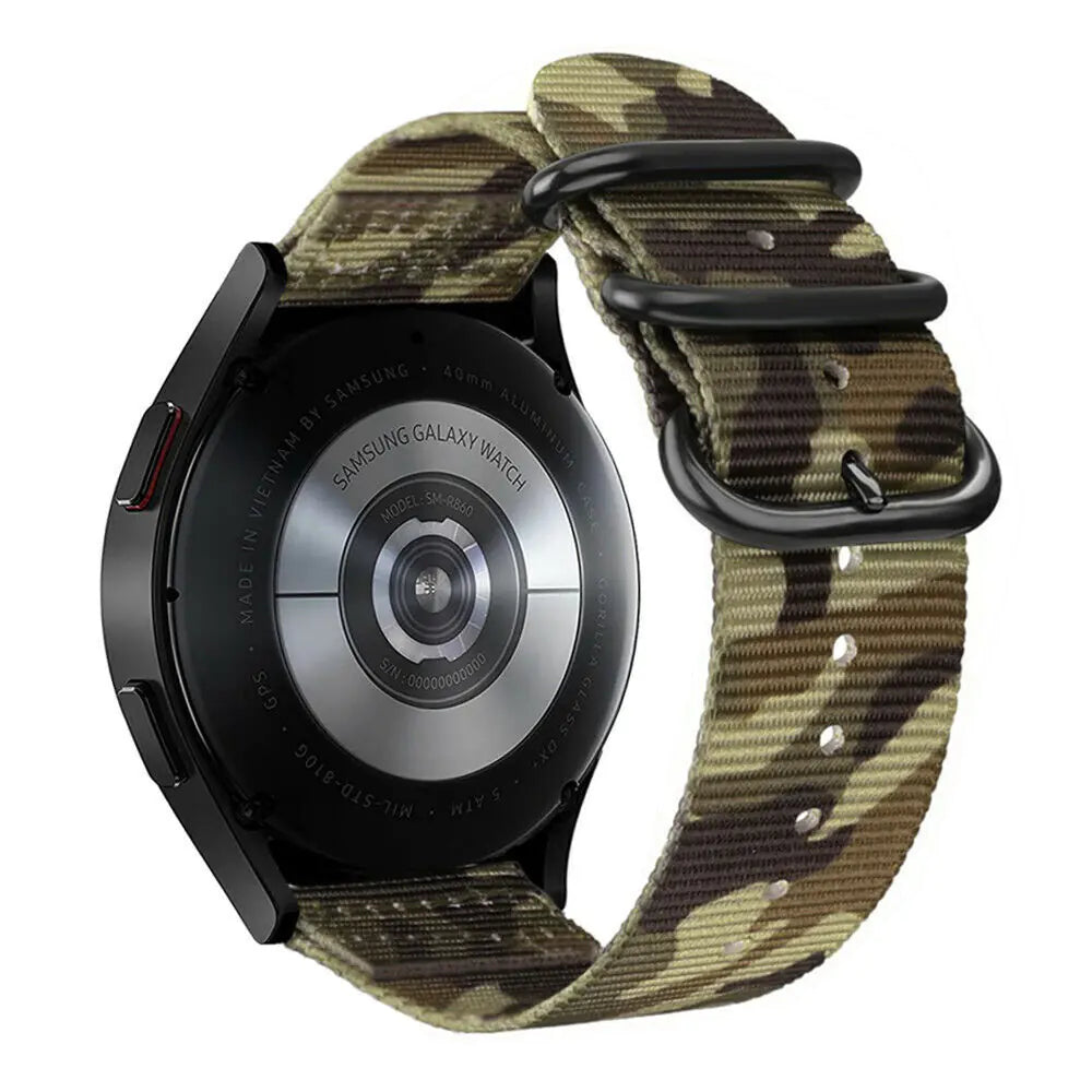 18mm 20mm 22mm Durable Military Woven Nylon Wrist Watch Band Quick Release Strap - Anti Spier 