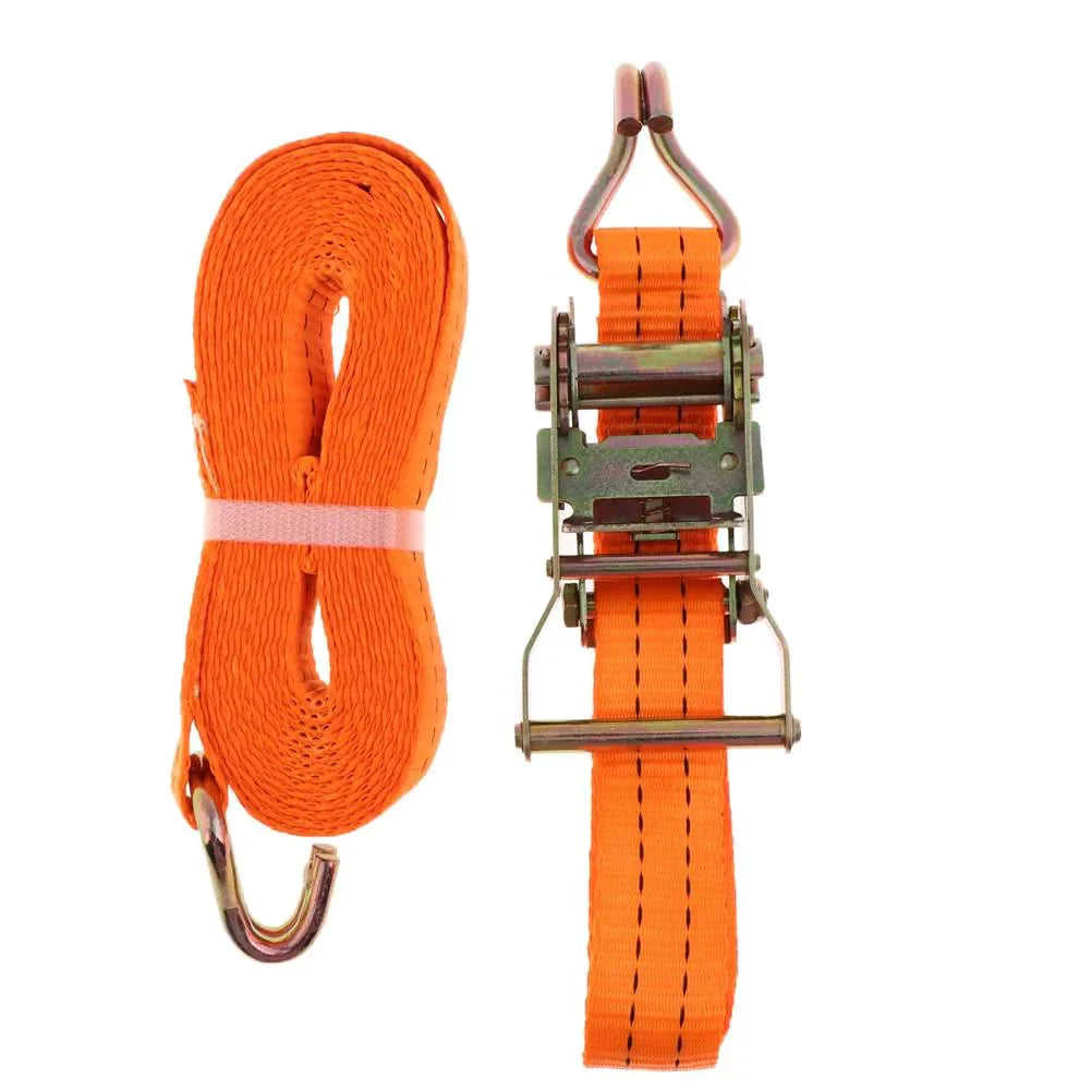 4 PK Ratchet Tie Down Straps 1.5" x 15 Feet 4,000 LB Safety J Hook Heavy Duty US Anti Spier