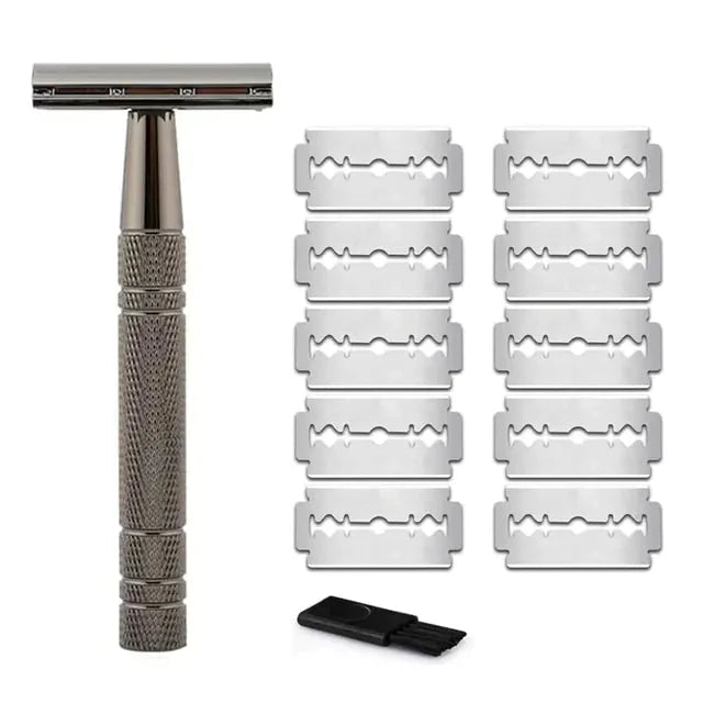 Rose Gold Double Edge Safety Razor Anti Spier