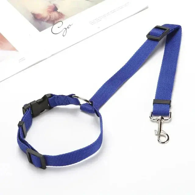 Pet Car Seat Belt & Harness Safety And Style Anti Spier
