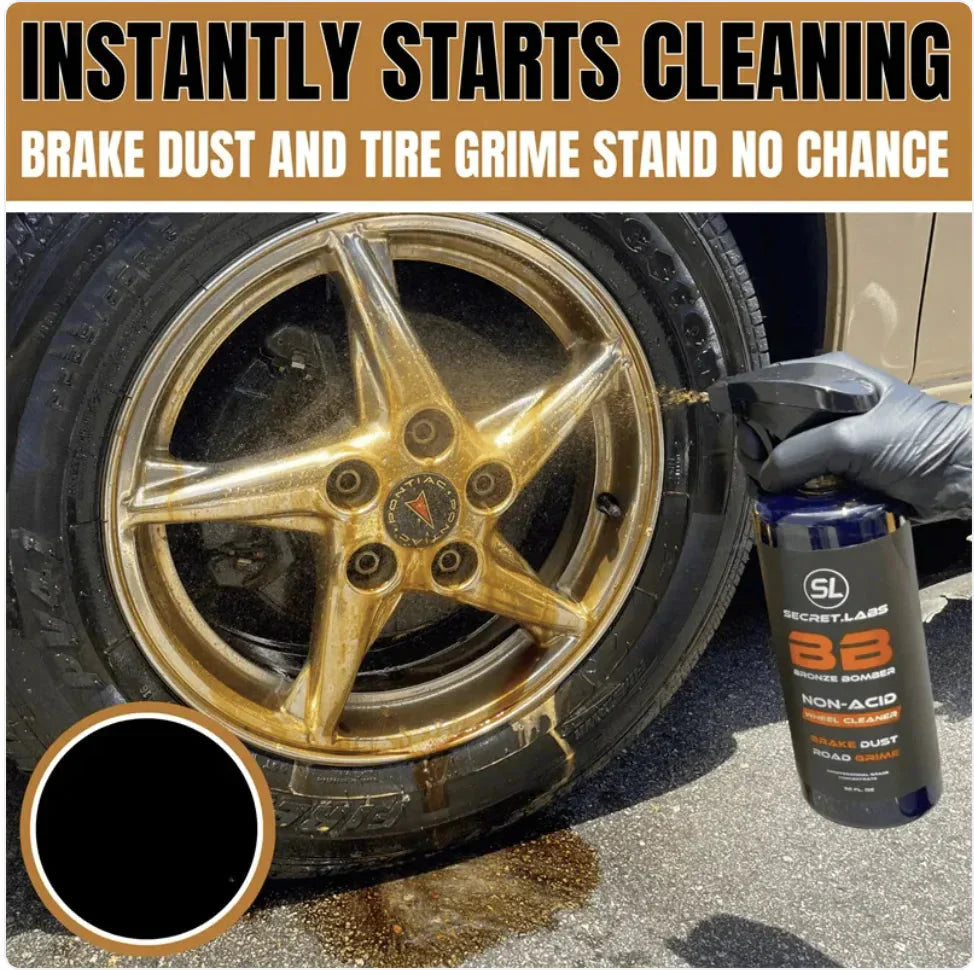 Bronze Bomber Wheel Cleaner - Non-Acid Formula Anti Spier