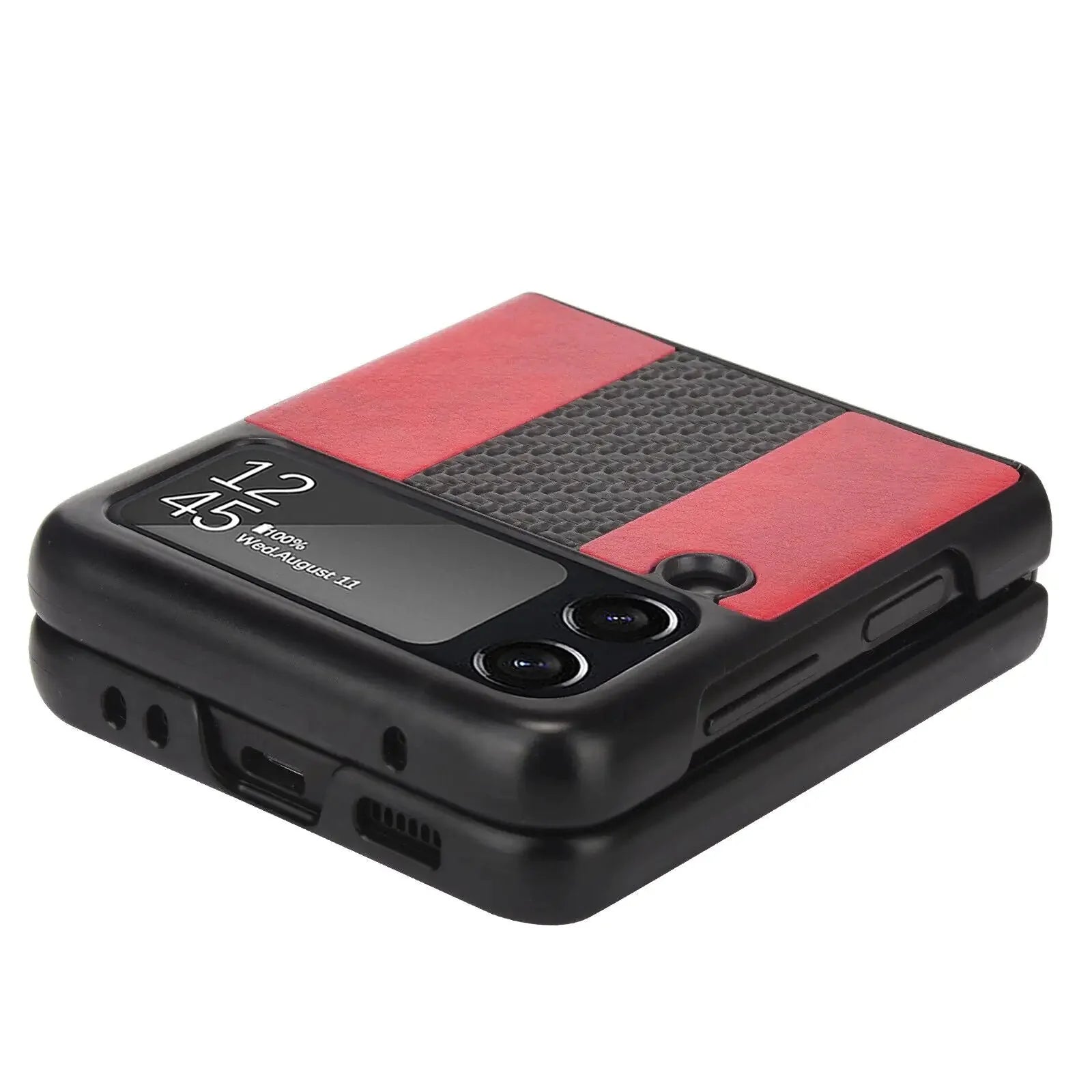 For Samsung Galaxy Z Flip 3 5G Slim Folding Leather Shockproof Phone Case Cover Anti Spier