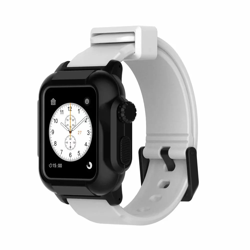 Waterproof Box Case Strap For Apple Watch Anti Spier