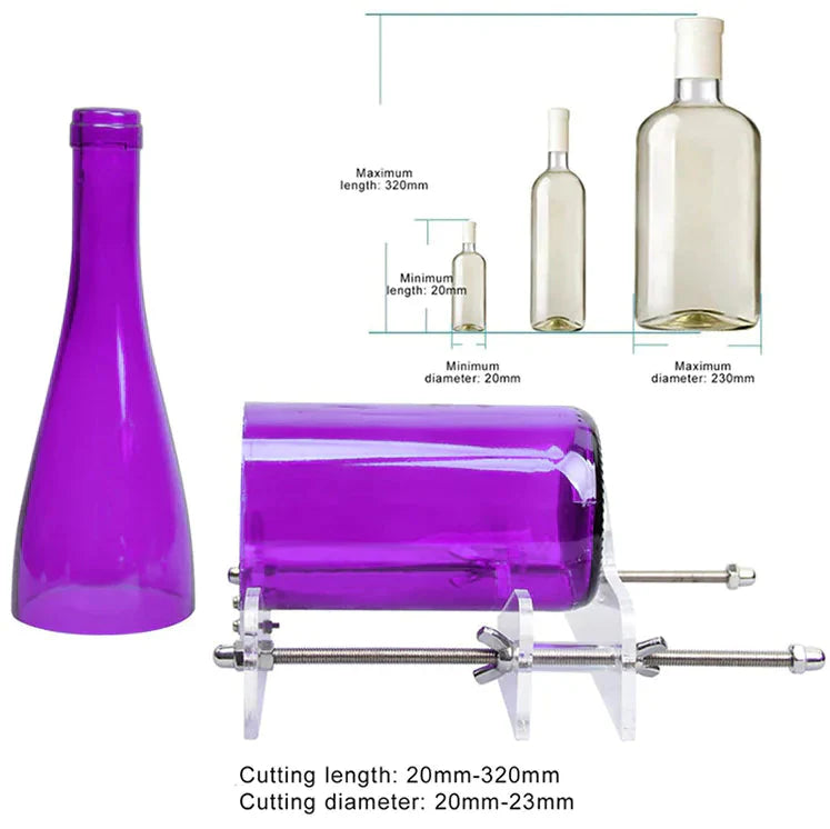 Glass Bottle Cutter Kit Beer Wine Jar DIY Cutting Machine Craft Recycle Tools US Anti Spier