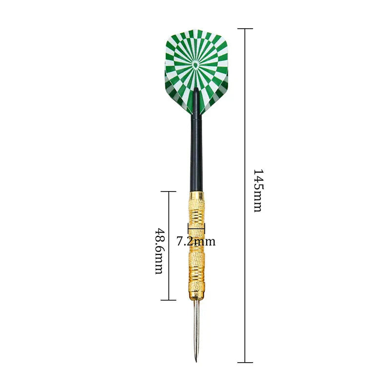 5 Sets (15Pcs) Steel Tip Professional Darts Set Darts Slim Barrel Dart Flights Anti Spier