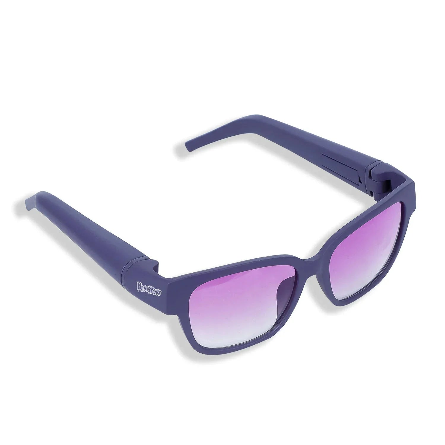 Sunglasses with Hidden Horn Tube Storage Anti Spier
