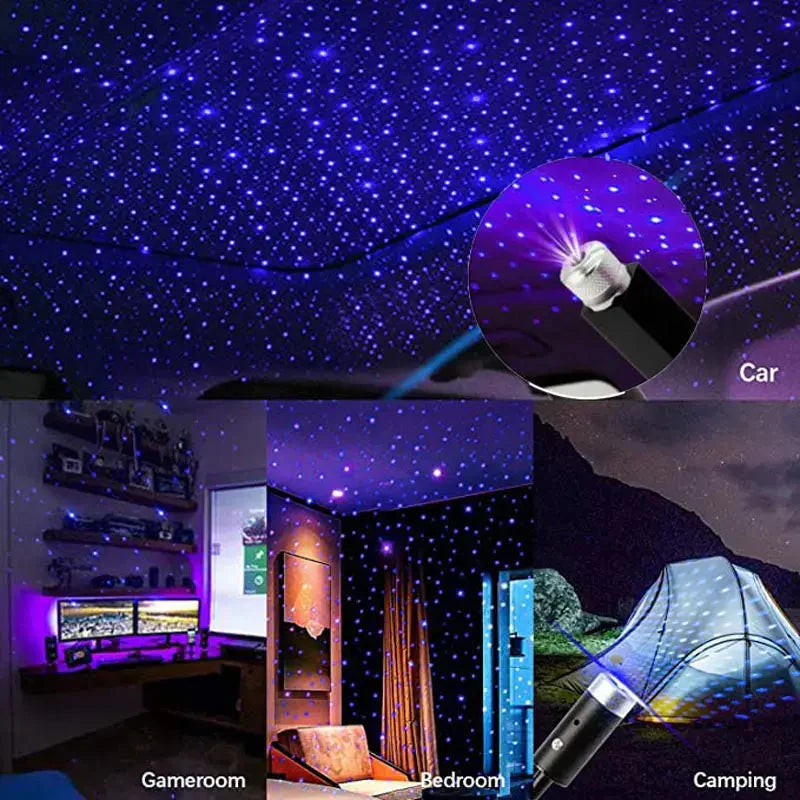 LED Auto Dak Star Night Light Projector Anti Spier
