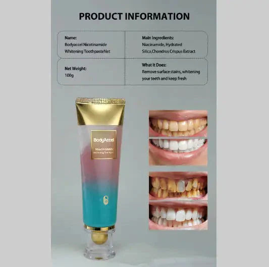 Niacinamide Powerful Whitening Toothpaste Anti Spier