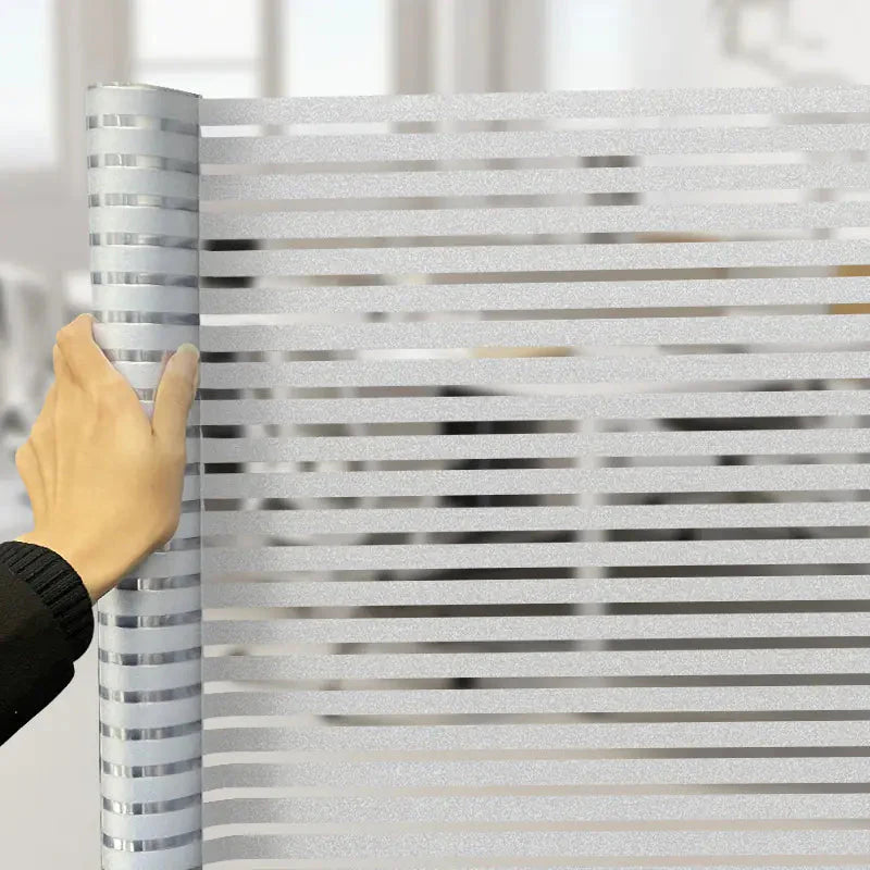 Static Cling Window Film - Frosted 3D Decorative Vinyl Anti Spier