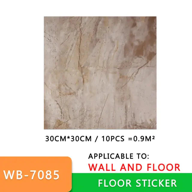 Thick Self-Adhesive Marble Floor Stickers Anti Spier