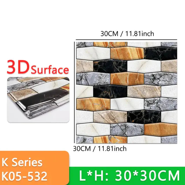 Thick Self-Adhesive Marble Floor Stickers Anti Spier