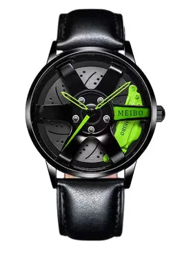 New Fashion Casual Car Wheel Hub Caliper Design Watches Men Anti Spier