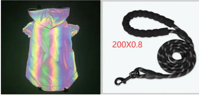 Reflective Windbreaker Hoodie for Dogs – Stylish Pet Coat Anti Spier