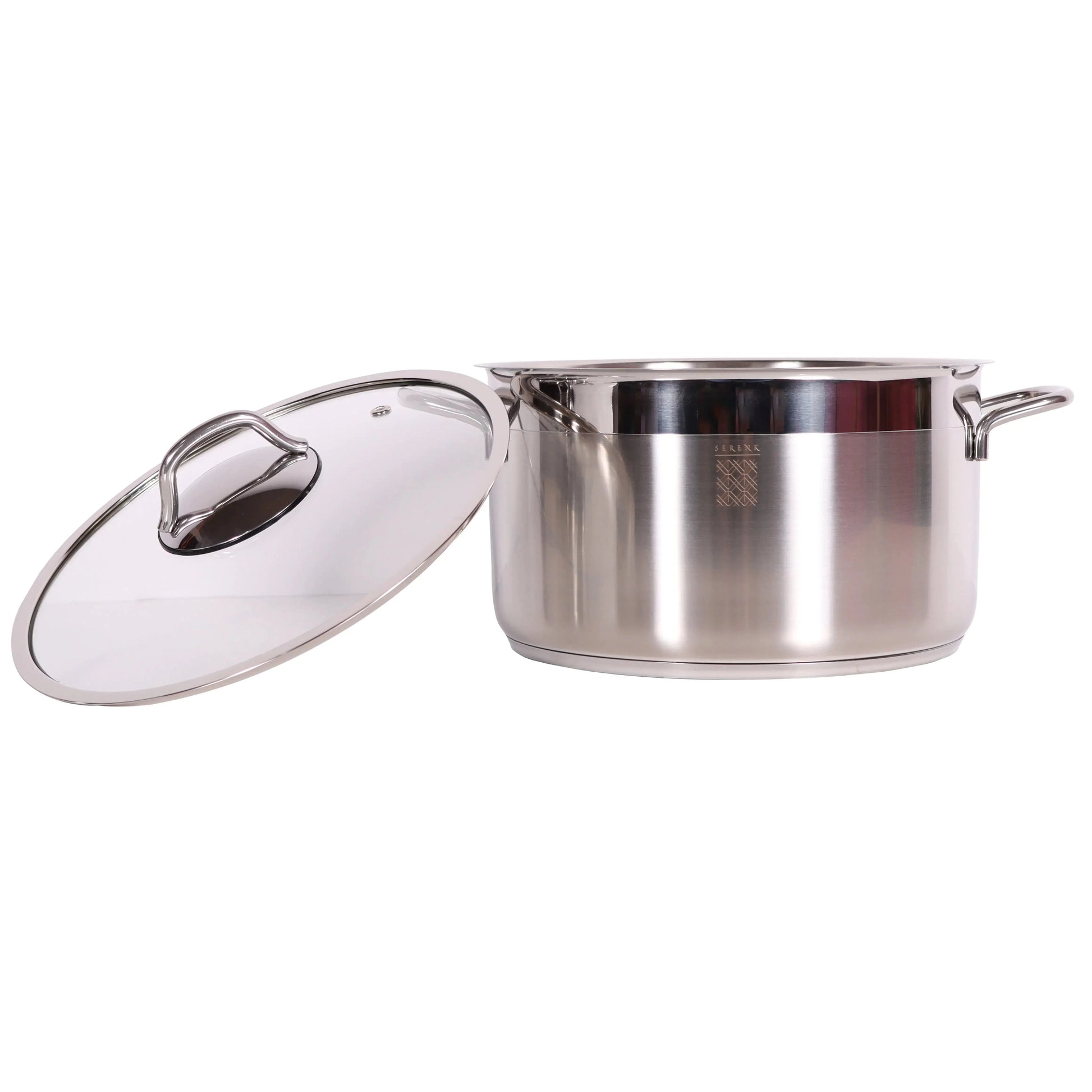 Serenk Modernist 5 Piece Stainless Steel Pots and Pan Set Anti Spier