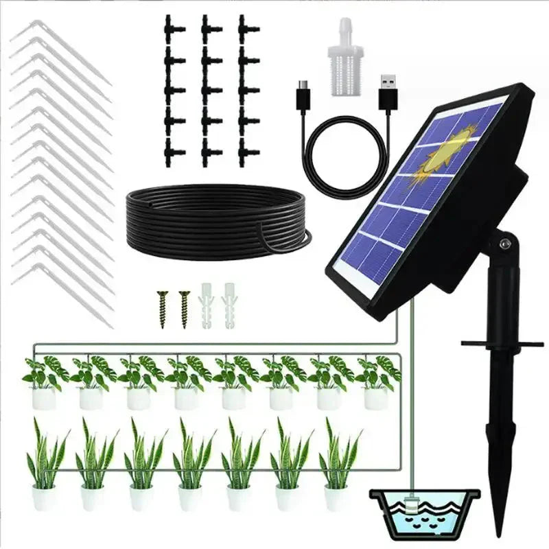 Solar-Powered Auto Watering System Anti Spier