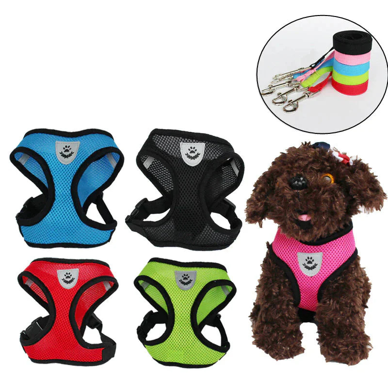 Cat Dog Pet Harness Adjustable Control Vest Dogs Reflective S M L XL Leash Anti Spier