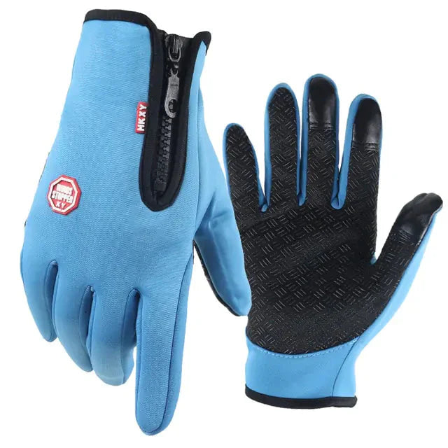 Unisex Touchscreen Thermal Full Finger Gloves Anti Spier